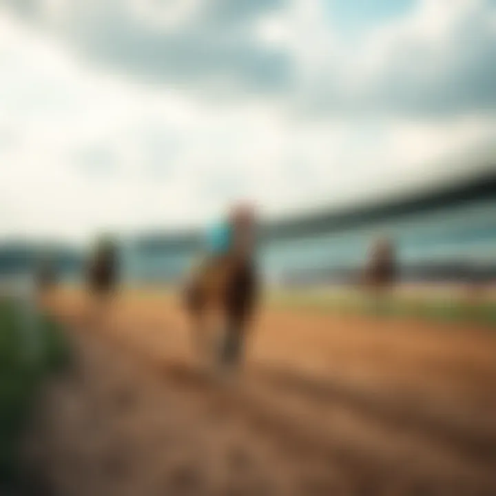 Modern horse racing track in Korea
