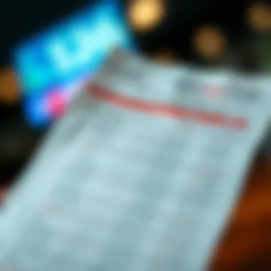 A close-up of a betting slip with odds and races