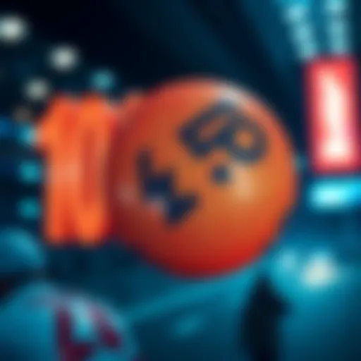 Visual representation of lotto number patterns