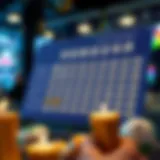 Detailed view of lottery winnings breakdown