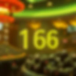 Conceptual representation of lucky numbers in gambling