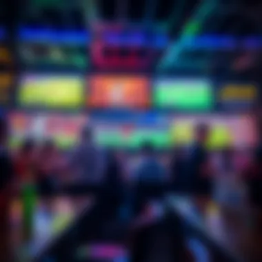 Exciting Game Highlights in Sports Bar Exciting game highlights displayed on screens